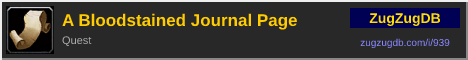 A Bloodstained Journal Page: forum signature banner