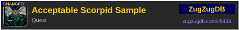 Acceptable Scorpid Sample: forum signature banner