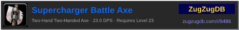 Supercharger Battle Axe: forum signature banner