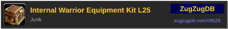 Internal Warrior Equipment Kit L25: forum signature banner