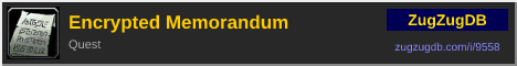 Encrypted Memorandum: forum signature banner