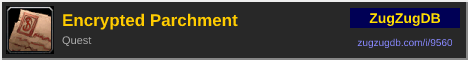 Encrypted Parchment: forum signature banner