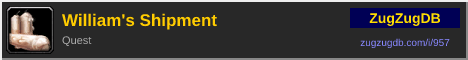 William's Shipment: forum signature banner