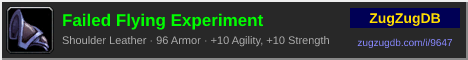 Failed Flying Experiment: forum signature banner