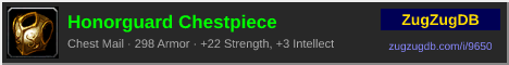 Honorguard Chestpiece: forum signature banner