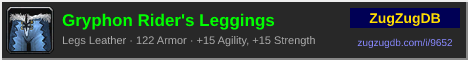 Gryphon Rider's Leggings: forum signature banner