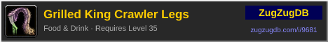 Grilled King Crawler Legs: forum signature banner