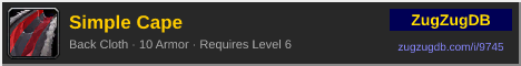 Simple Cape: forum signature banner