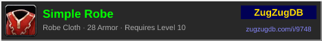 Simple Robe: forum signature banner