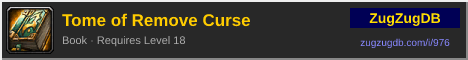 Tome of Remove Curse: forum signature banner