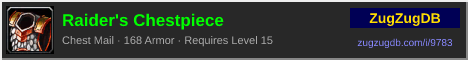 Raider's Chestpiece: forum signature banner
