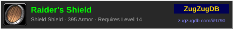 Raider's Shield: forum signature banner