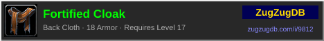 Fortified Cloak: forum signature banner