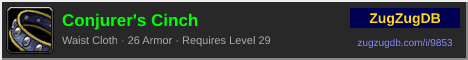 Conjurer's Cinch: forum signature banner
