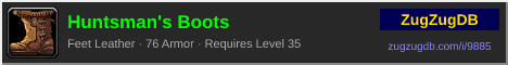 Huntsman's Boots: forum signature banner