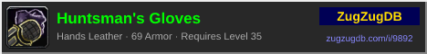 Huntsman's Gloves: forum signature banner
