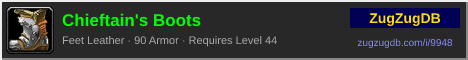 Chieftain's Boots: forum signature banner