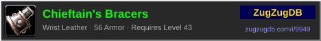 Chieftain's Bracers: forum signature banner