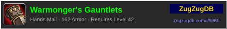 Warmonger's Gauntlets: forum signature banner