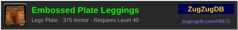 Embossed Plate Leggings: forum signature banner