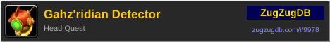 Gahz'ridian Detector: forum signature banner
